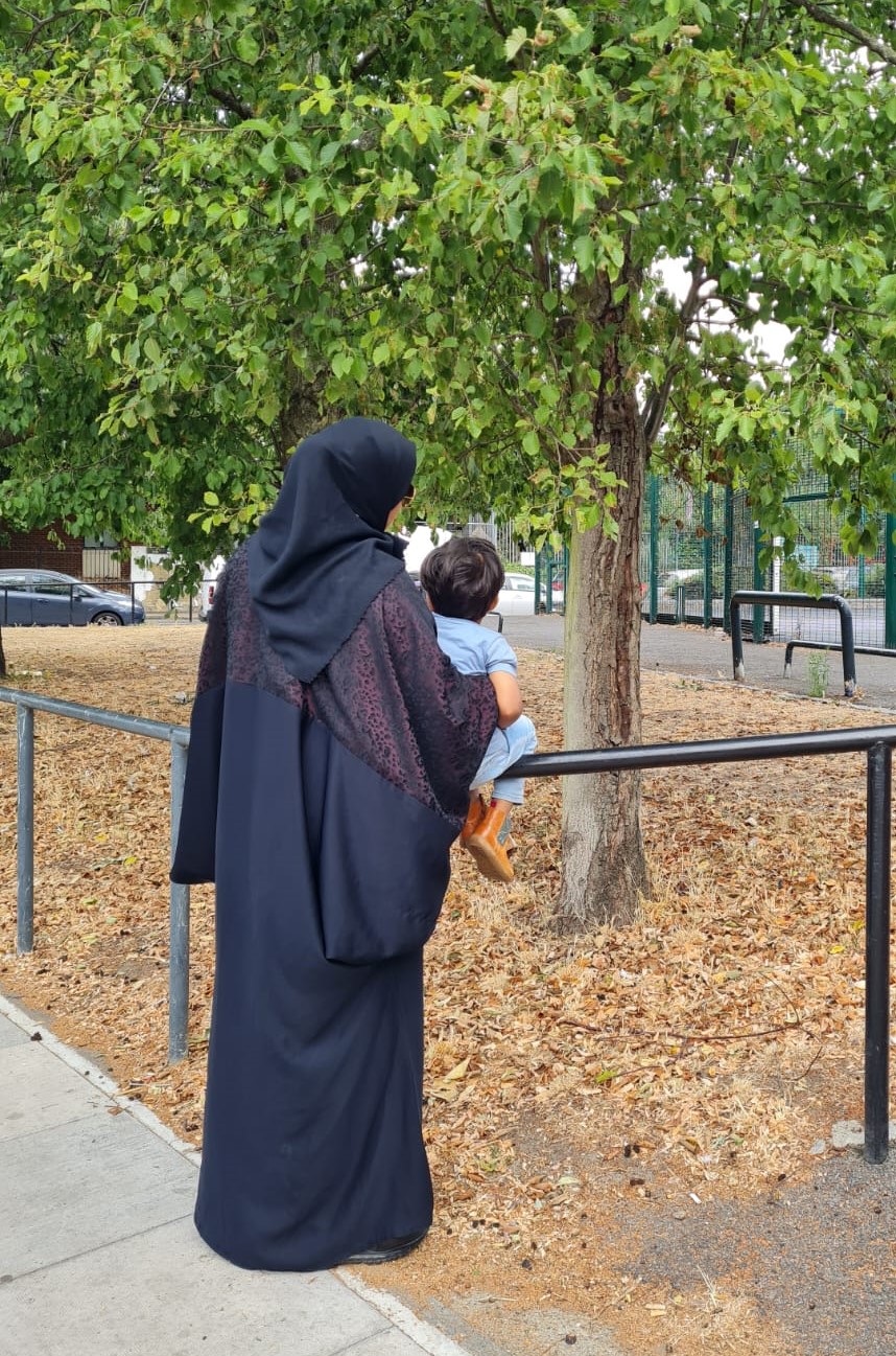 Shaheena, a mother of five living near Old Bethnal Green Road.